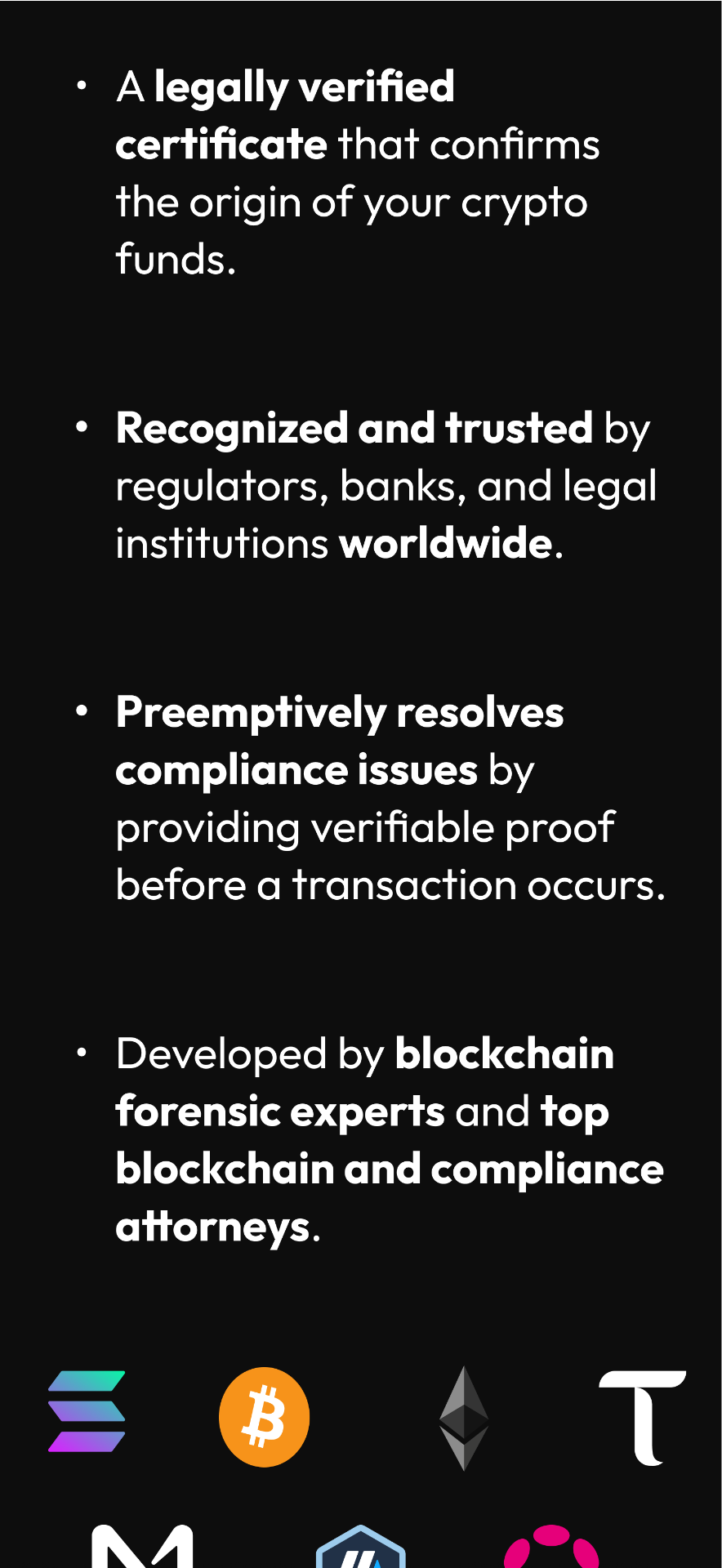 Bitcoin, Ethereum & Solana Compliance – Blockchain Tax & Crypto Security |  Drexfy & MMLAW
